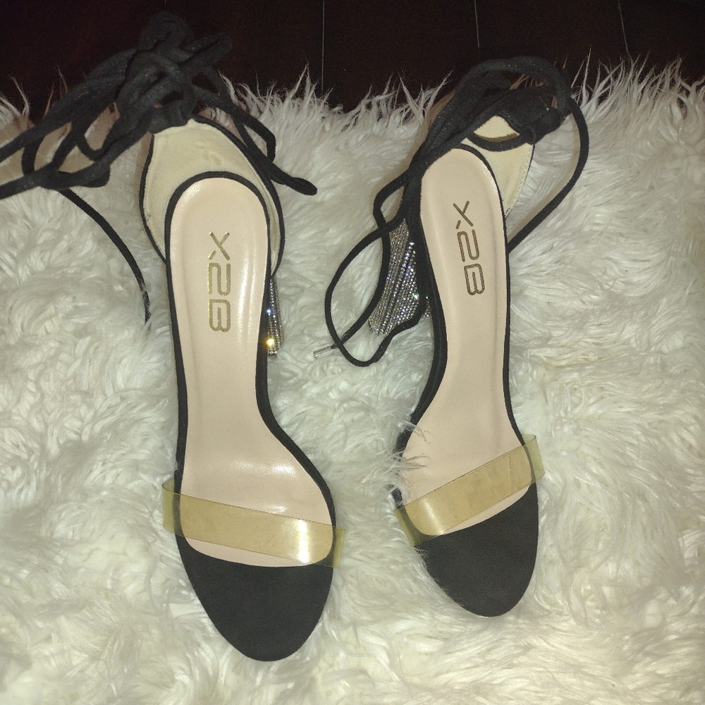BSX Black with glitter Heels.